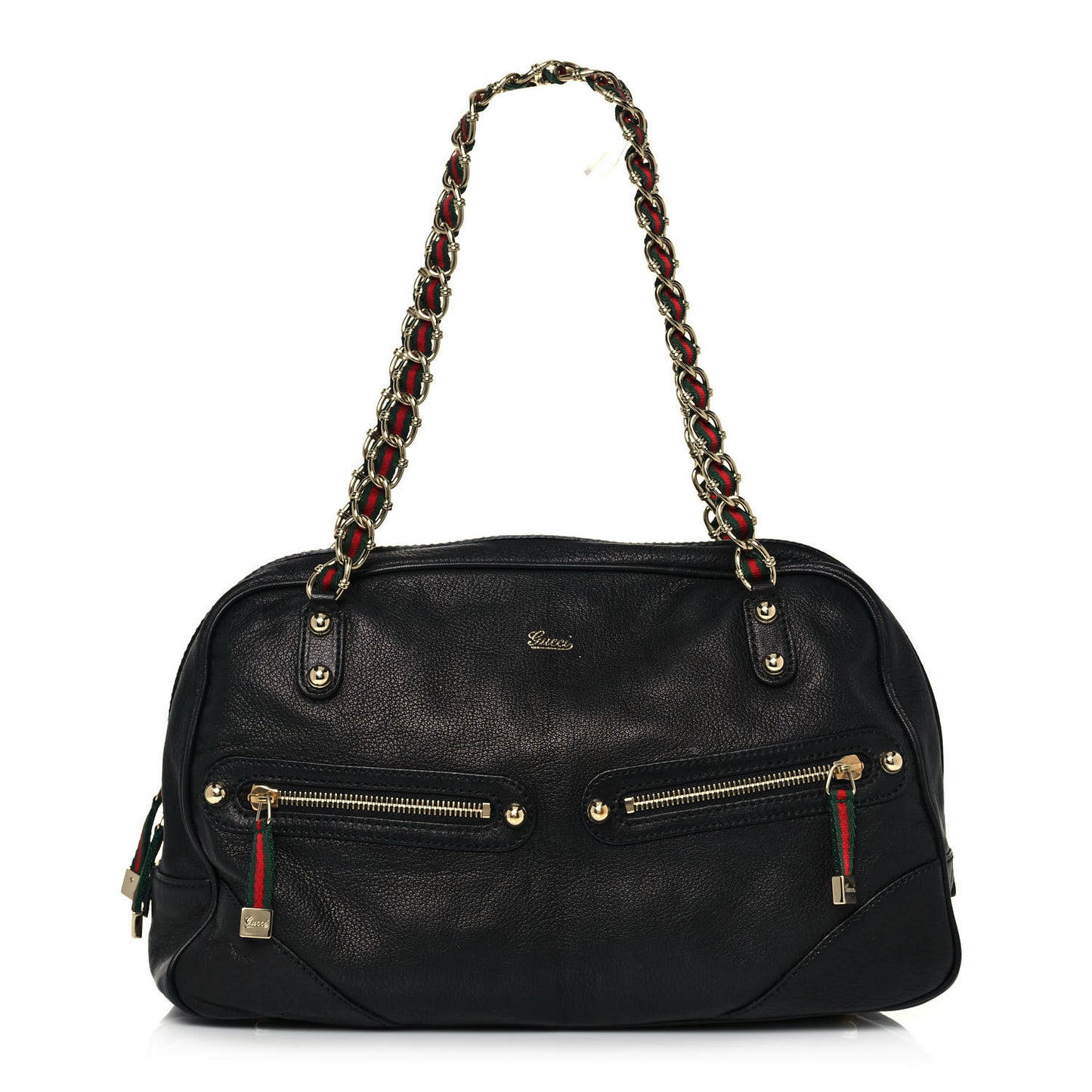 Goatskin Large Capri Bowler Black