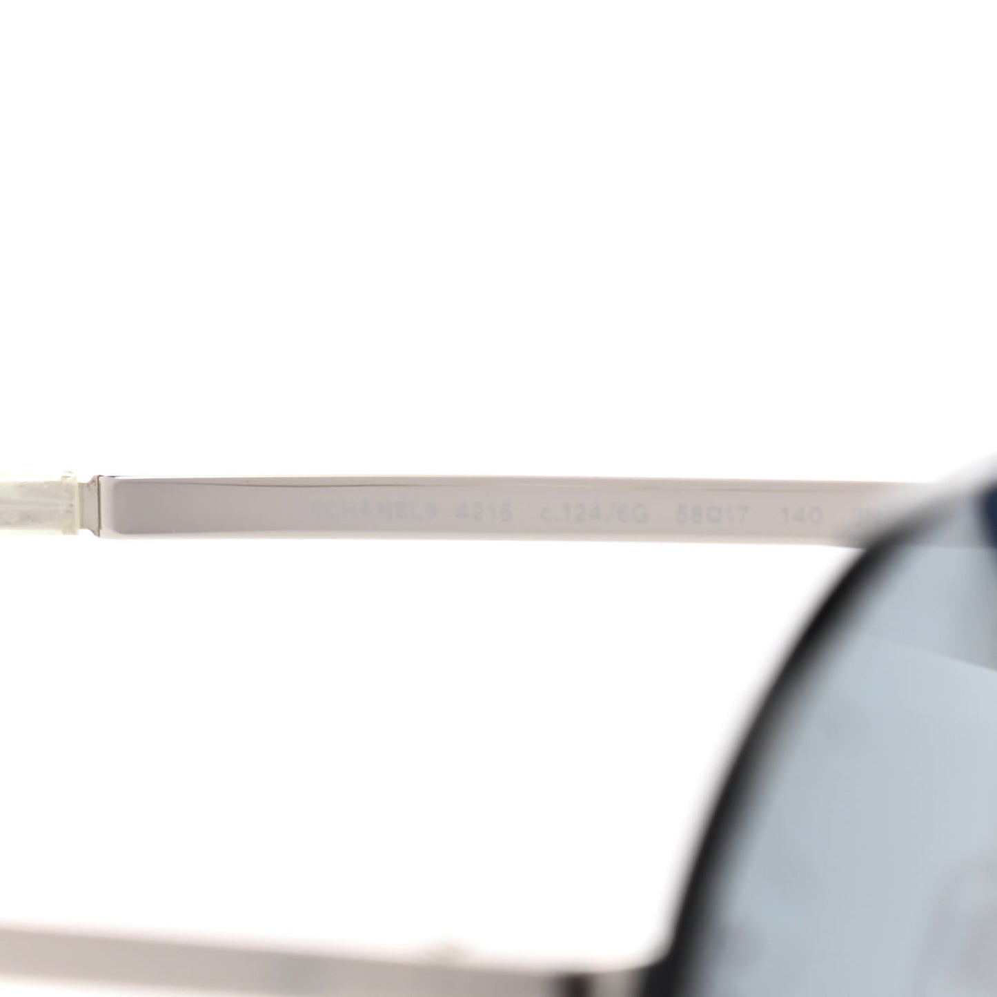 Metal Rimless Round Sunglasses 4216 Silver