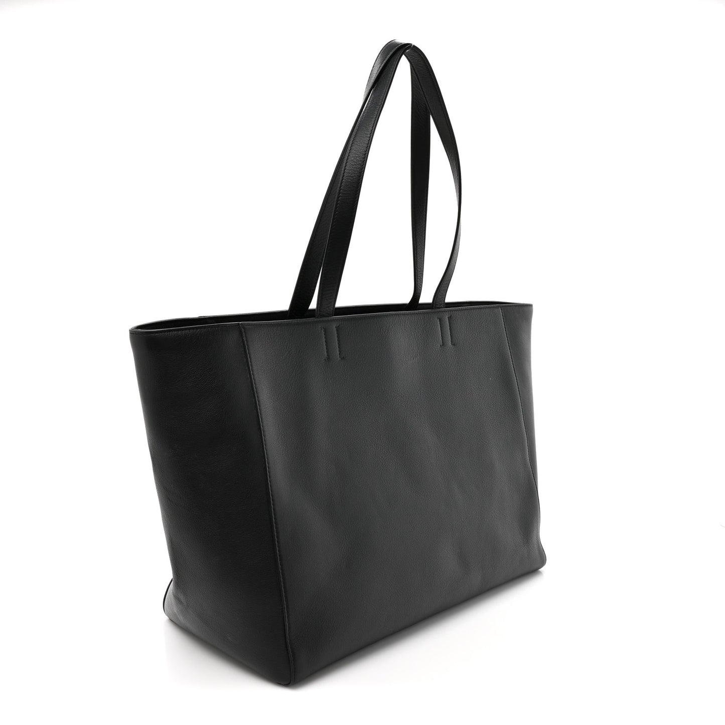 Smooth Calfskin Everyday East West Tote Bag Black