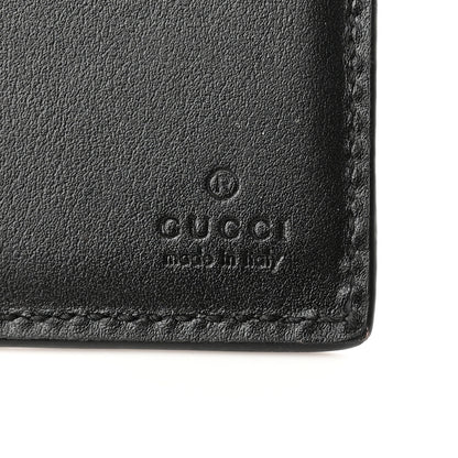 Gucci Calfskin GG Tennis Embossed Bi-Fold Wallet Black 6 of 13