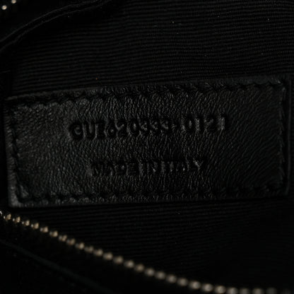 Saint Laurent Lambskin Quilted Toy Loulou Puffer Monogram Chain Satchel Black 7 of 11
