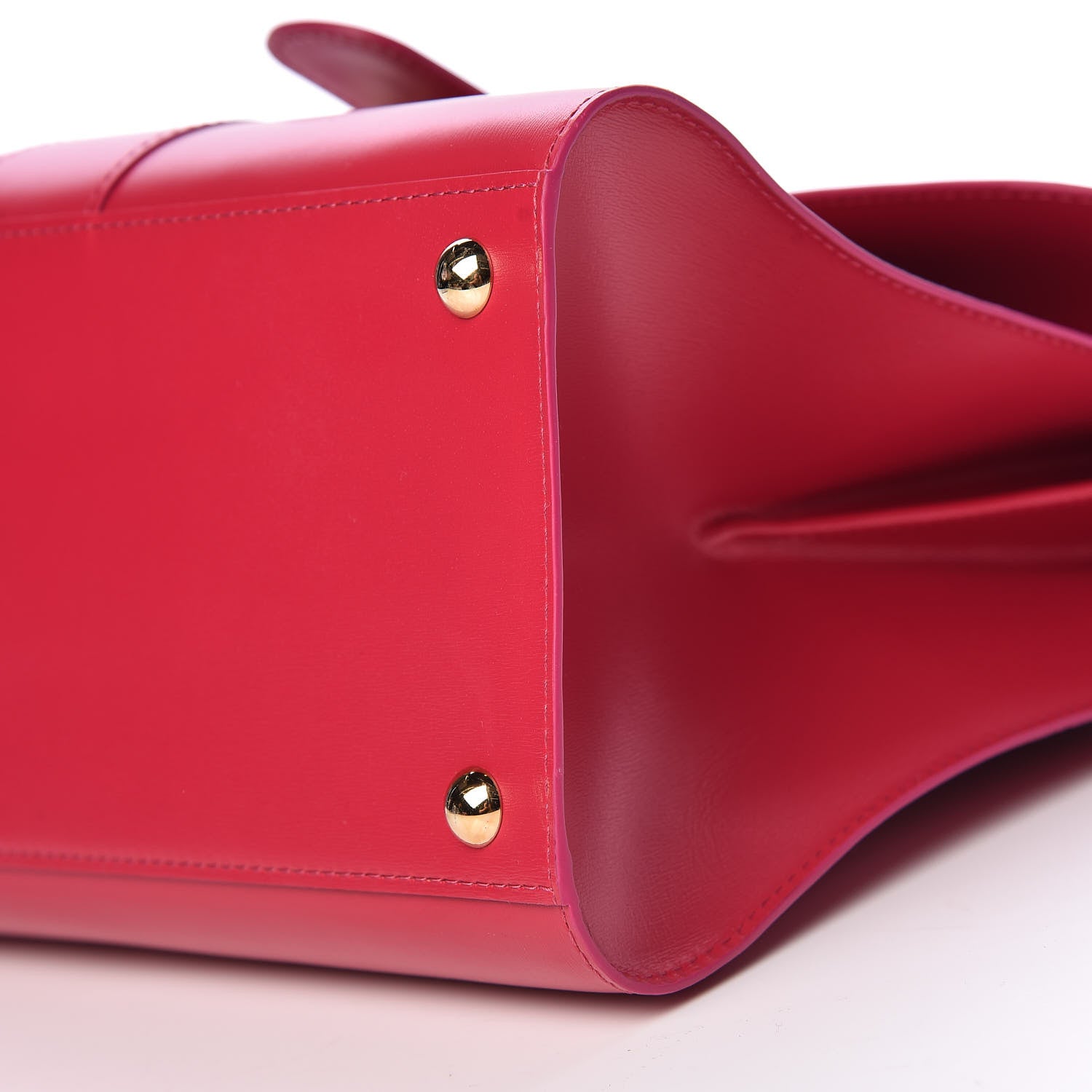 Delvaux Box Calfskin MM Brillant Satchel Framboise 10 of 10