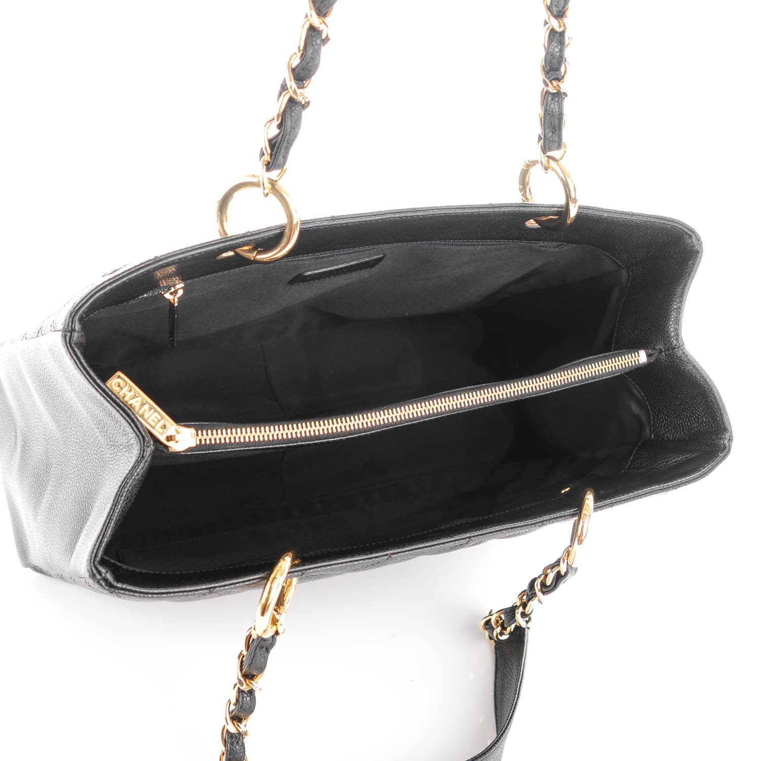 Chanel Caviar Quilted Grand Shopping Tote GST Black 5 of 7