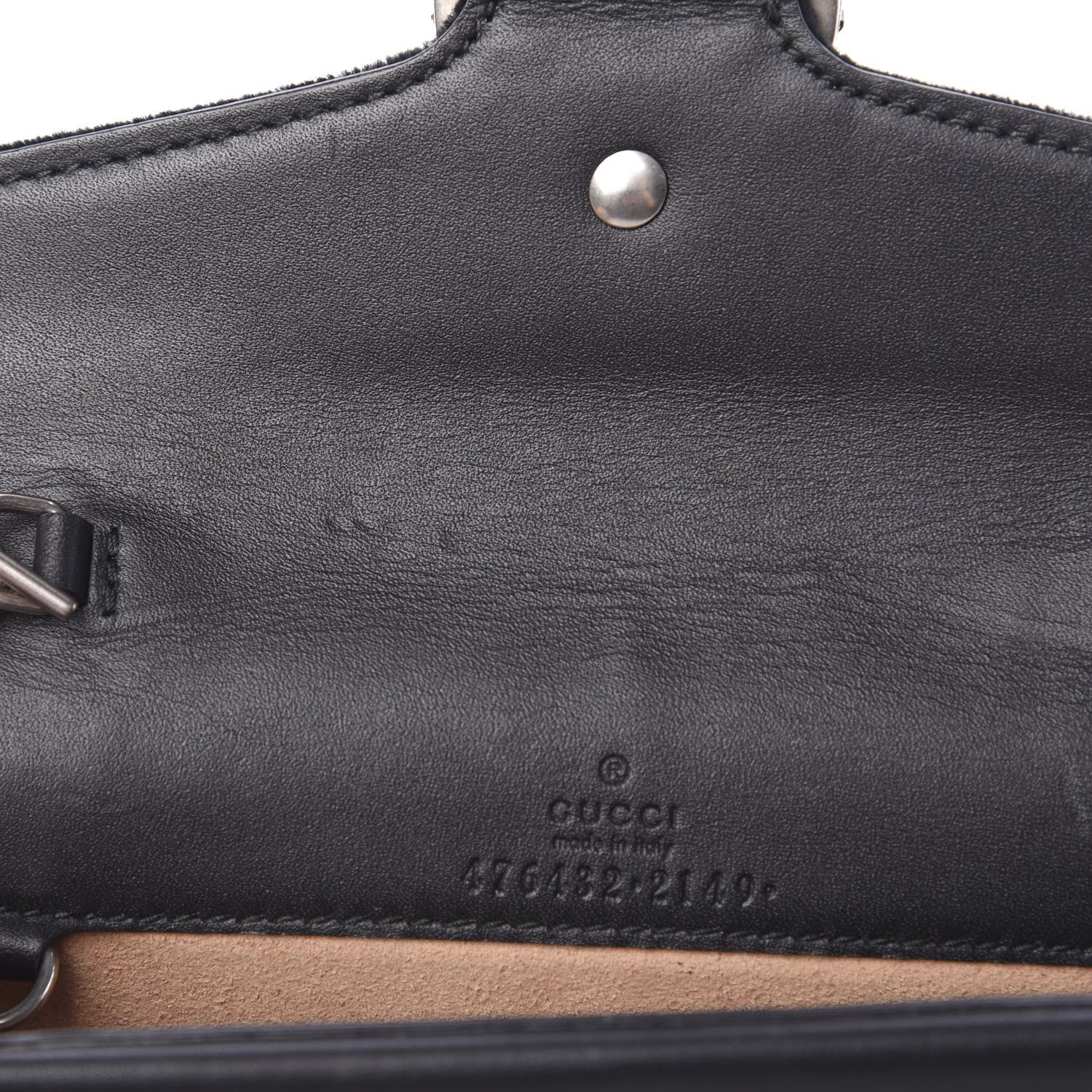 Gucci Velvet Super Mini Dionysus Shoulder Bag Black 8 of 11