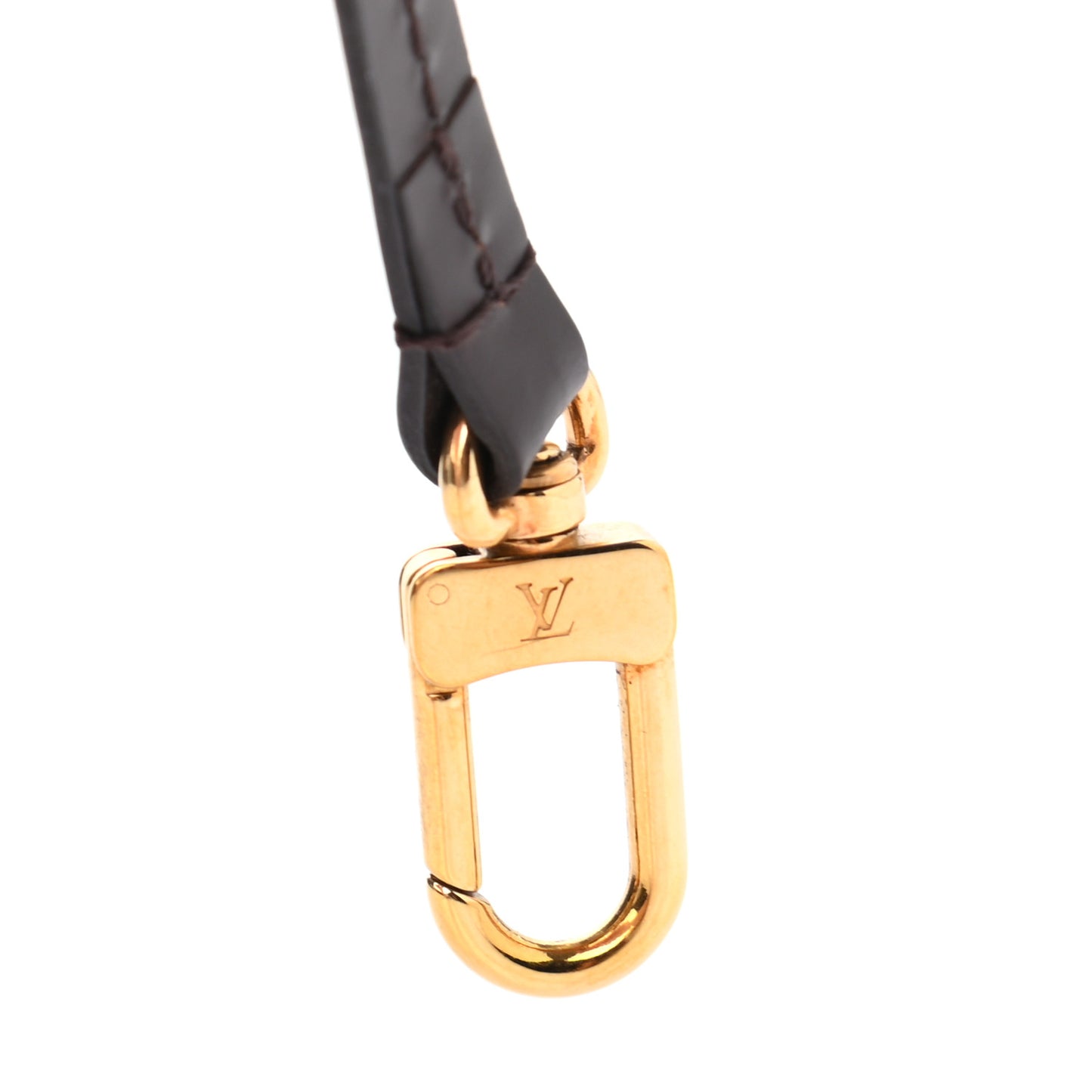 Calfskin Pochette Accessories Strap Brown