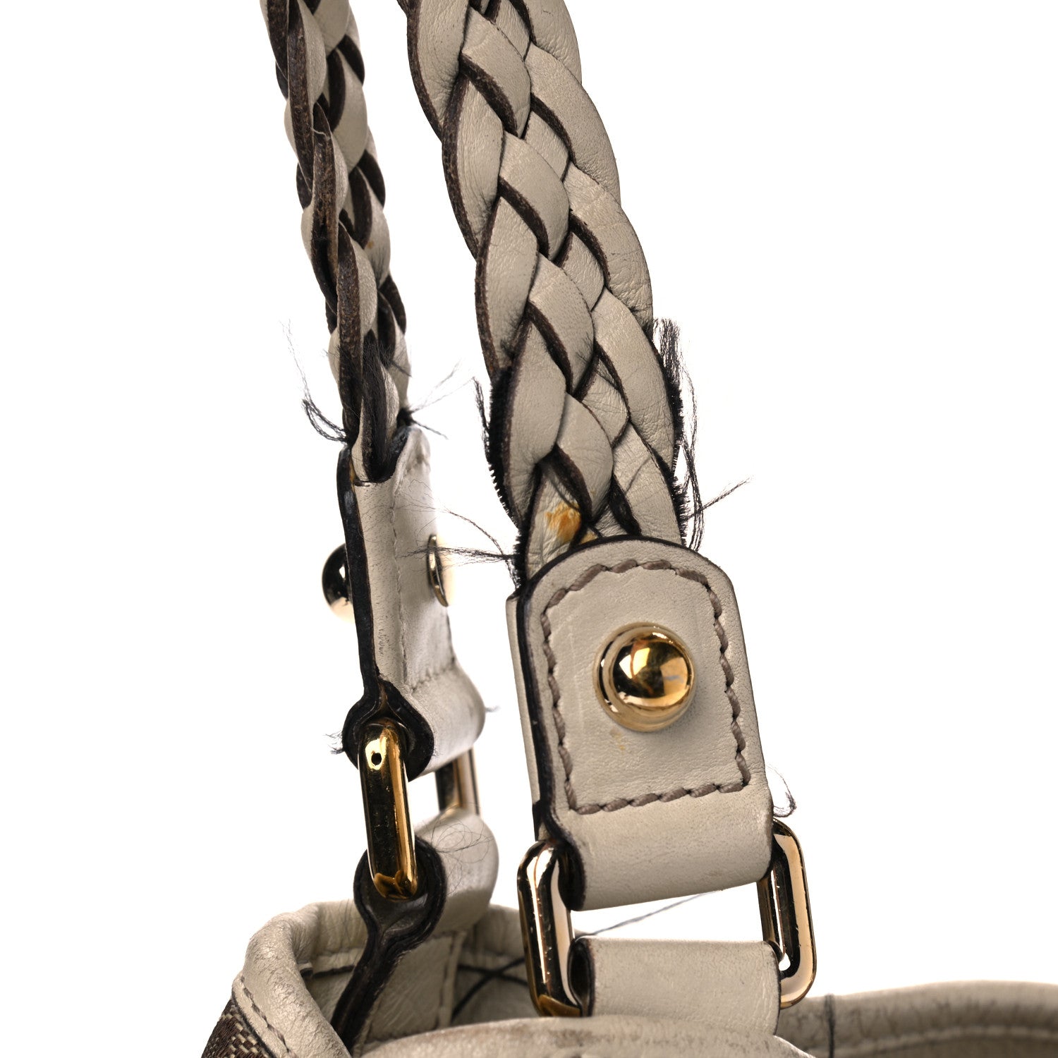 Gucci Monogram Peggy Braided Tote Off White 20 of 22