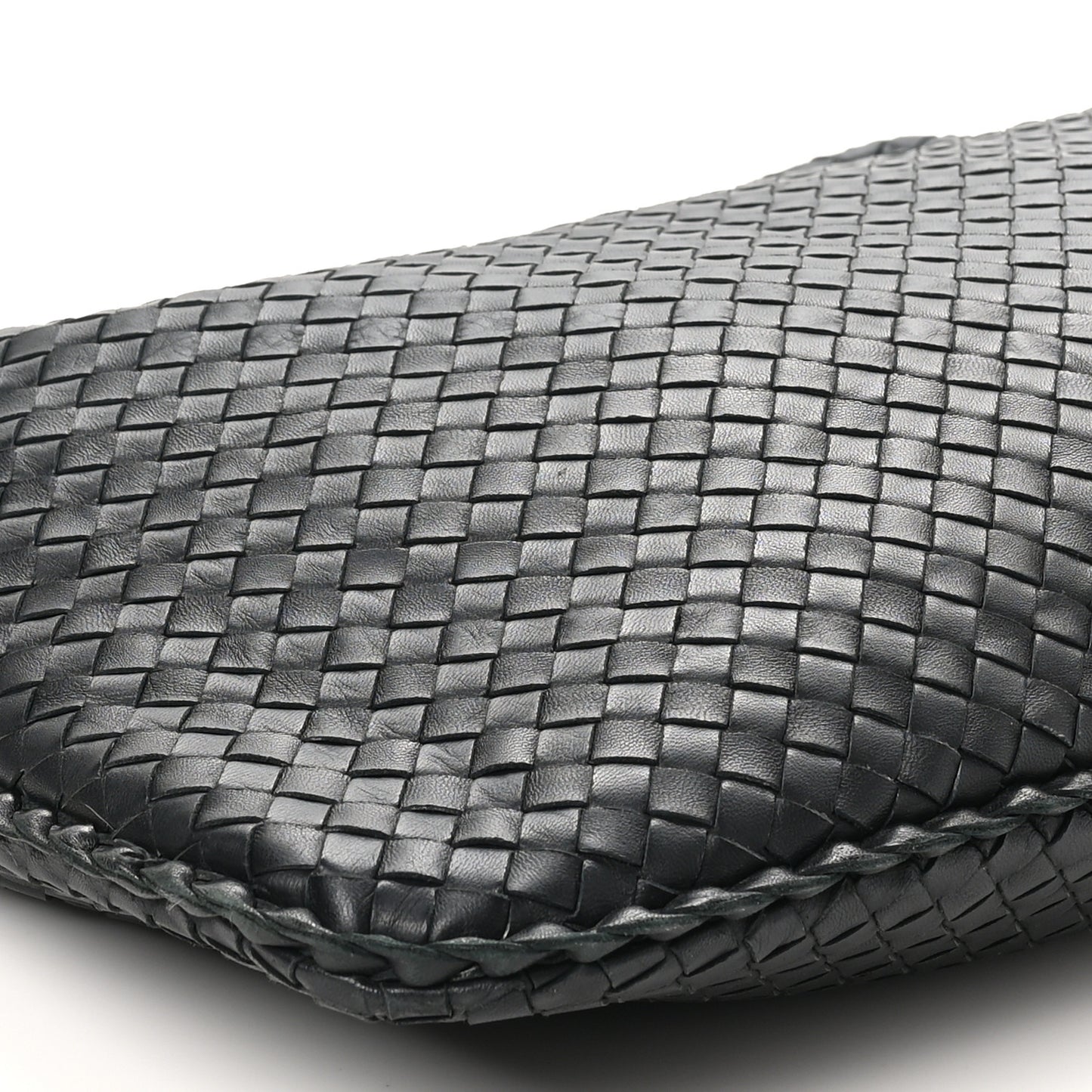 Nappa Intrecciato Large Veneta Hobo Black