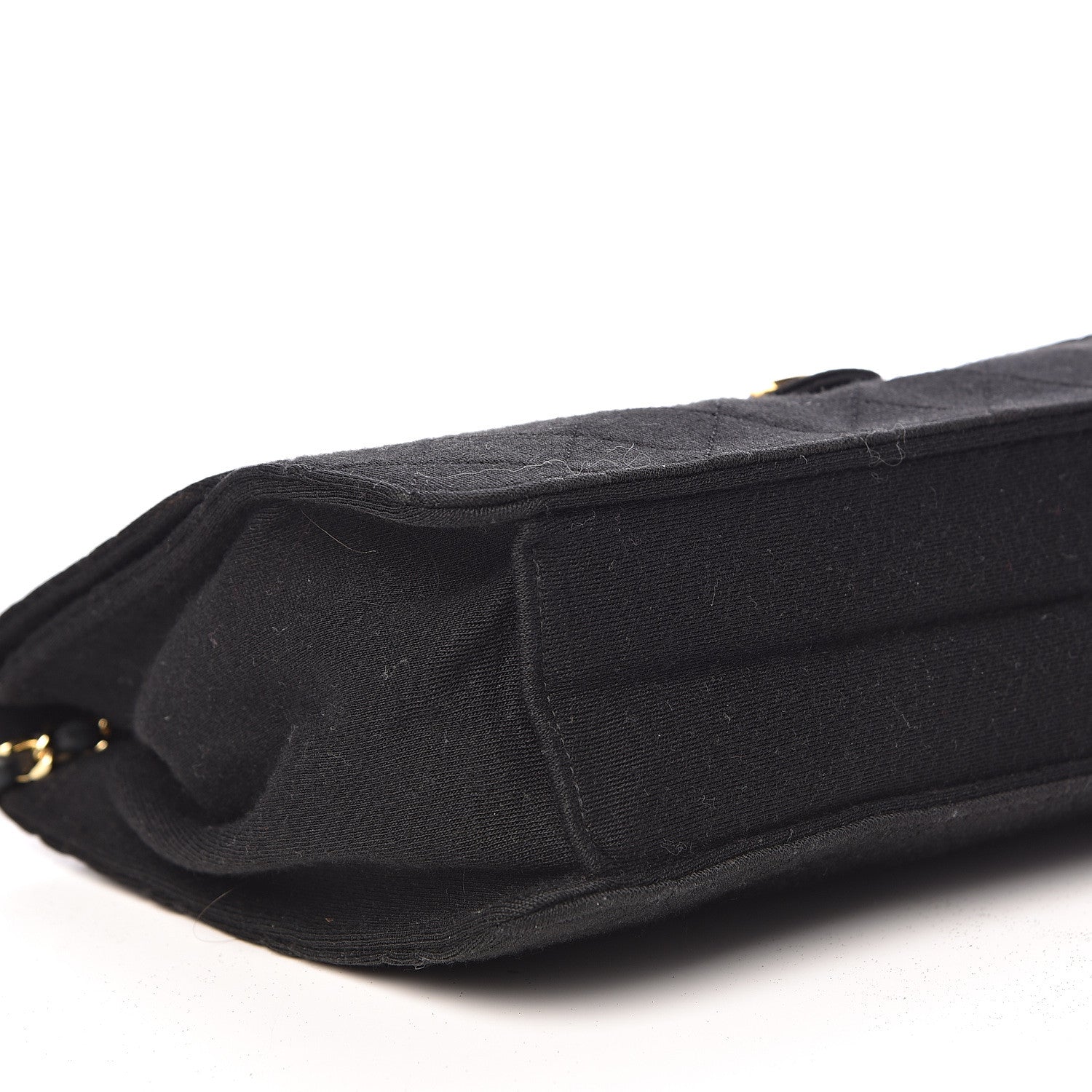 Chanel Jersey Quilted Medium Single Flap Black 9 of 12