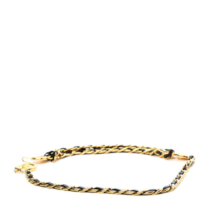 Chanel Lambskin Chain CC Medallion Belt Black Gold 2 of 3