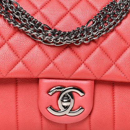 Chanel Calfskin Quilted Multi Chain Flap Red 8 of 11