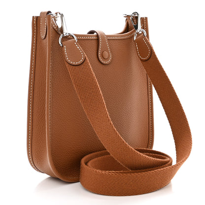Hermes Taurillon Clemence Evelyne TPM Gold 3 of 11