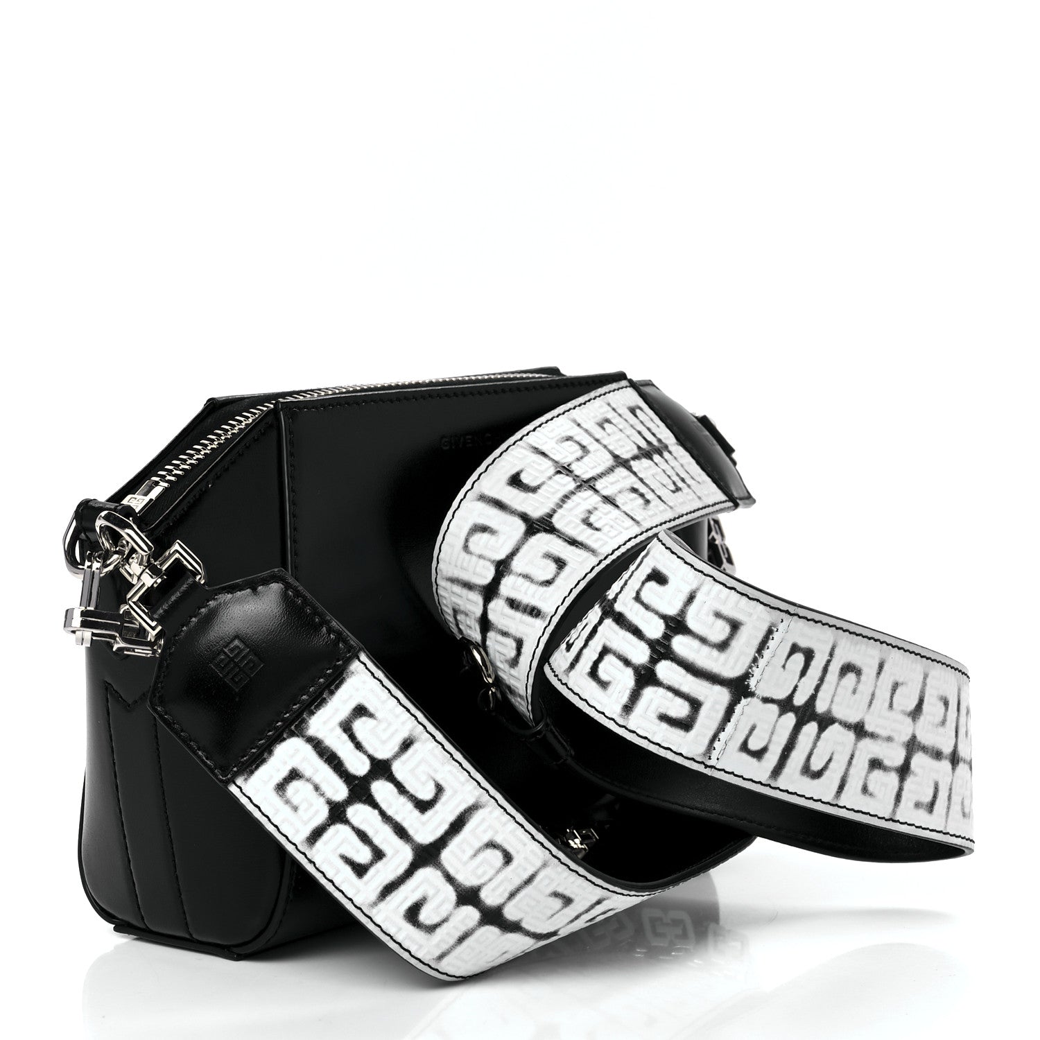 Givenchy X CHITO Box Calfskin 4G Printed XS Graffiti Antigona Black White 3 of 12