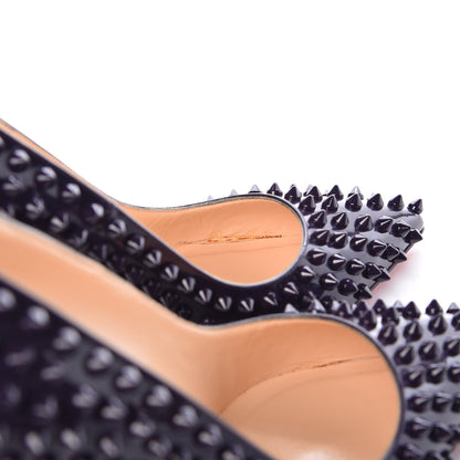 Christian Louboutin Patent Pigalle Spikes 100 Pumps 37.5 Iris 11 of 14