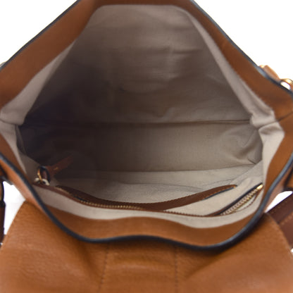 Chloe Grained Lambskin Medium Lexa Shoulder Bag Mustard Brown 6 of 32