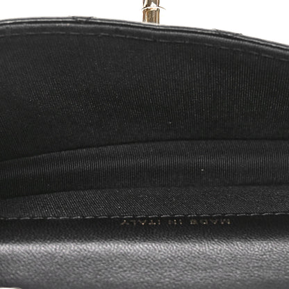 Chanel Lambskin Quilted Trendy CC Card Holder On Chain Black 6 of 12