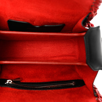 Alexander McQueen Calfskin Lace-Up Box Shoulder Bag 16 Black Red 5 of 8
