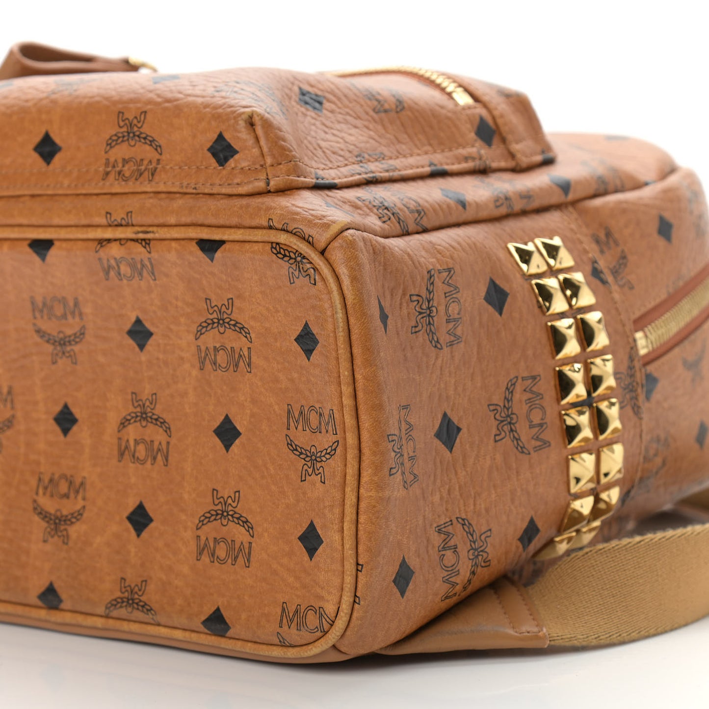 Visetos Side Stud Mini Stark Backpack Cognac