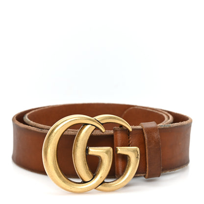 Gucci Faded Calfskin Double G 40mm Belt 90 36 Cuir 1 of 4