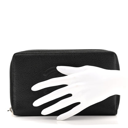 Chanel Caviar Large Timeless CC Zip Around Organizer Wallet Black 2 of 9