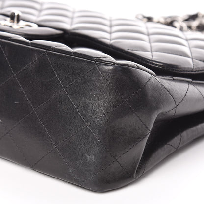 Chanel Lambskin Quilted Jumbo Single Flap Black 6 of 10