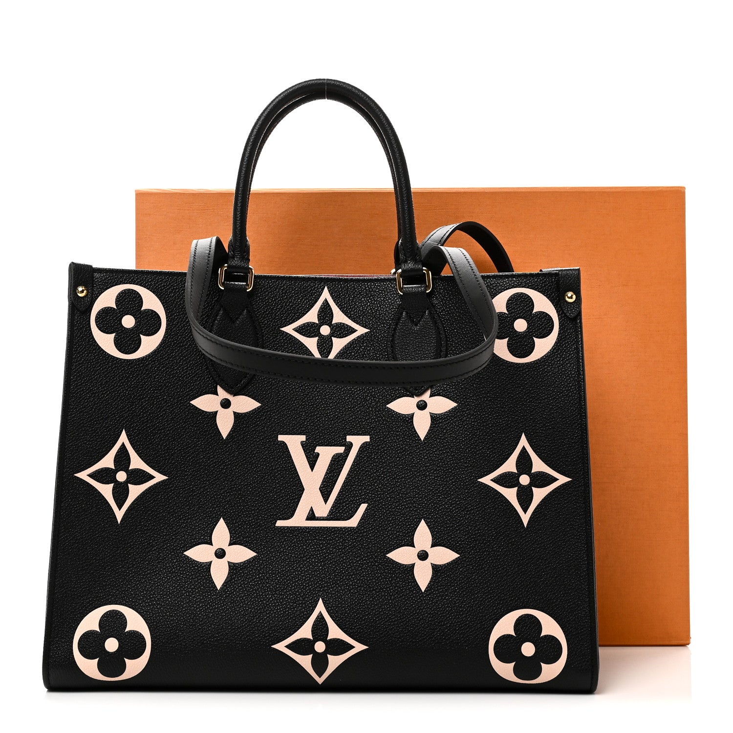 Louis Vuitton Empreinte Monogram Giant Onthego MM Black Beige 10 of 10