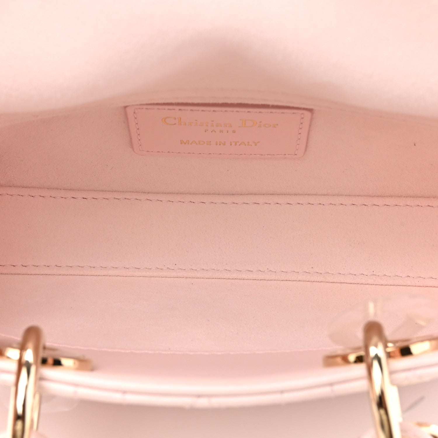 Christian Dior Lambskin Cannage Dioramour Micro Lady D-Joy Pale Pink 5 of 10