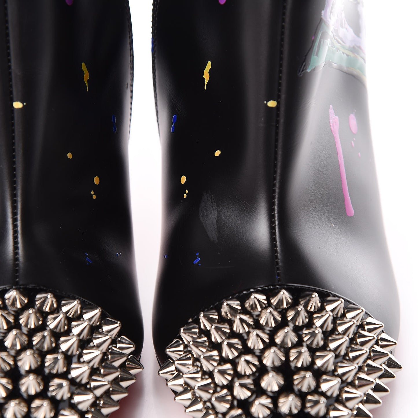 Calfskin Patent Love Is A Boot 100 Booties 36.5 Black