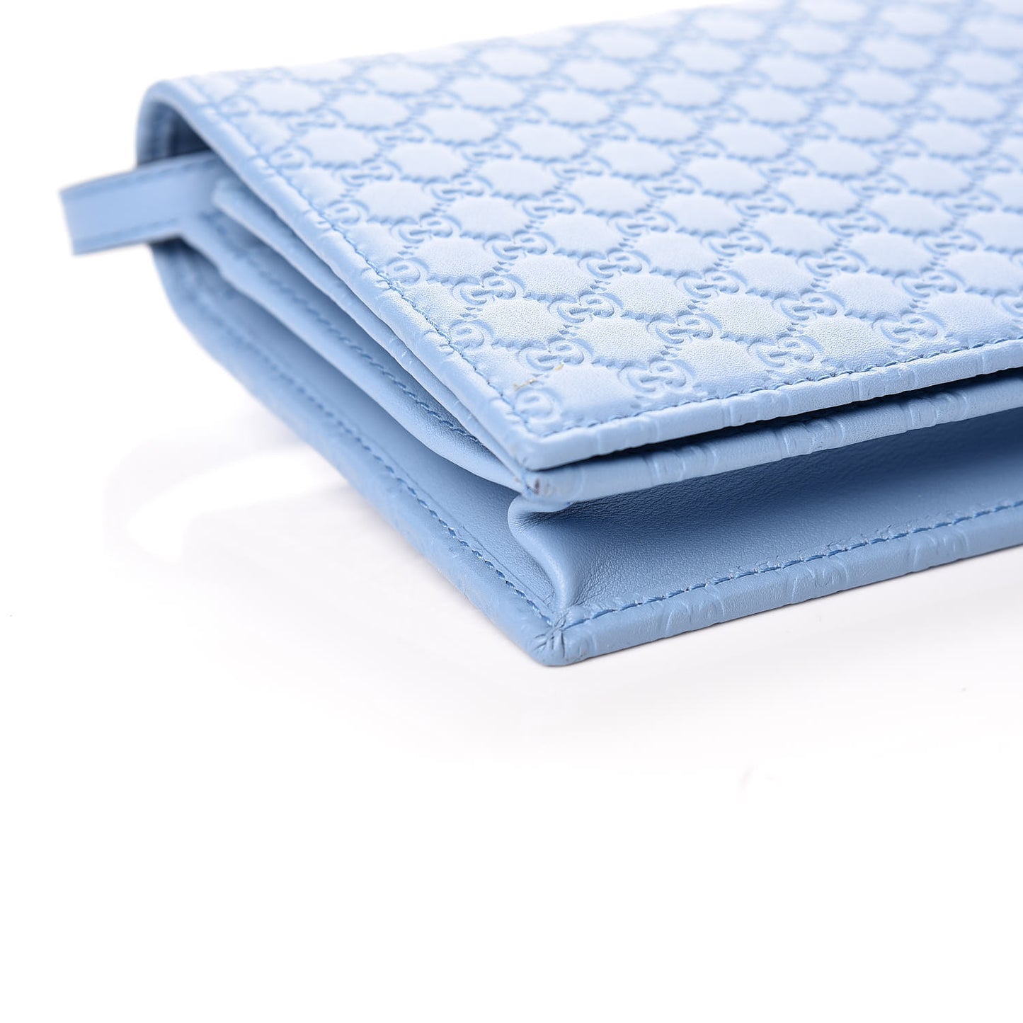 Microguccissima Crossbody Wallet Mineral Blue