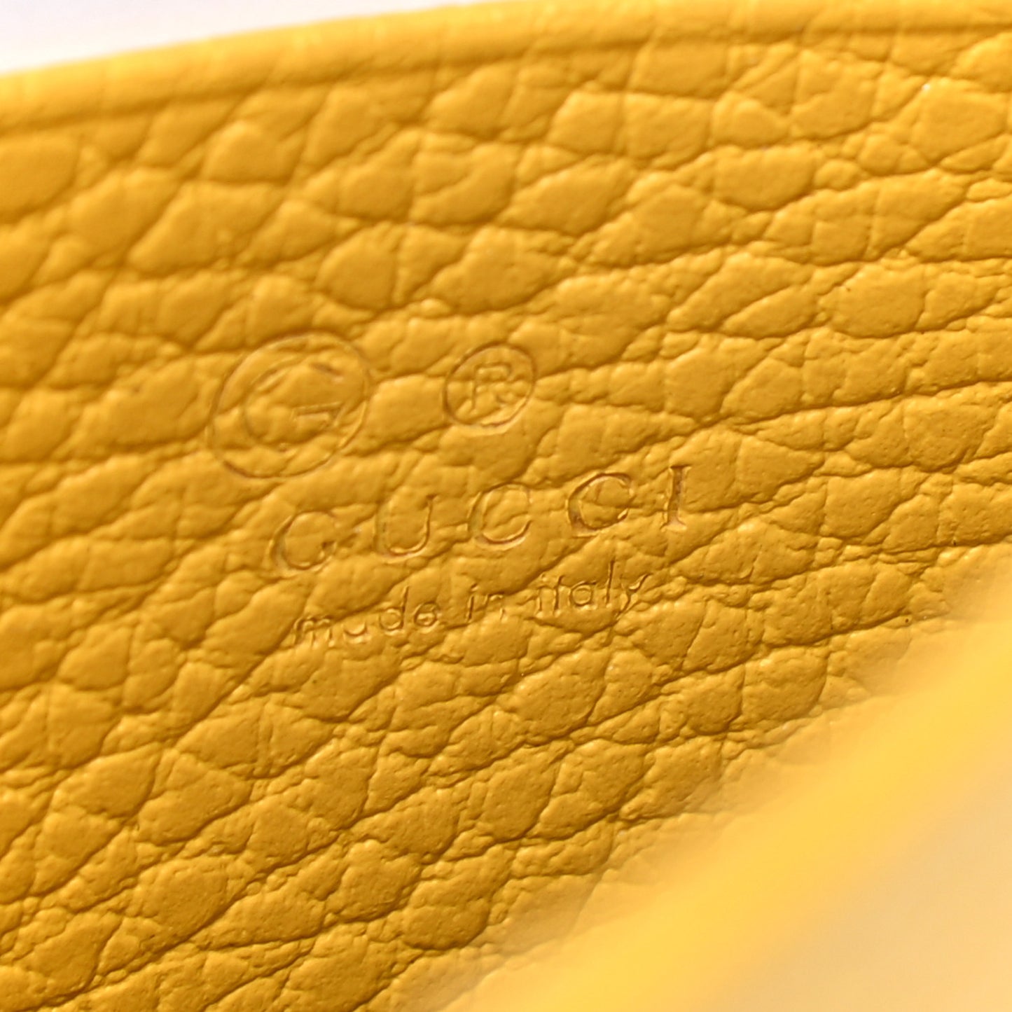 Dollar Calfskin Interlocking G Chain Wallet New Buttercup