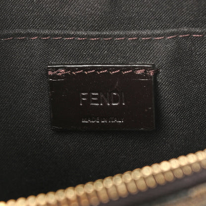 Fendi Zucca Spalmati Vitello Elite Pochette Tobacco Ebano 6 of 10