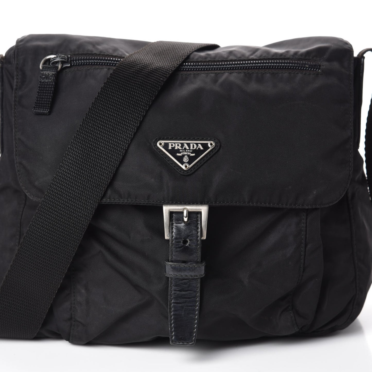 Nylon Vela Messenger Black