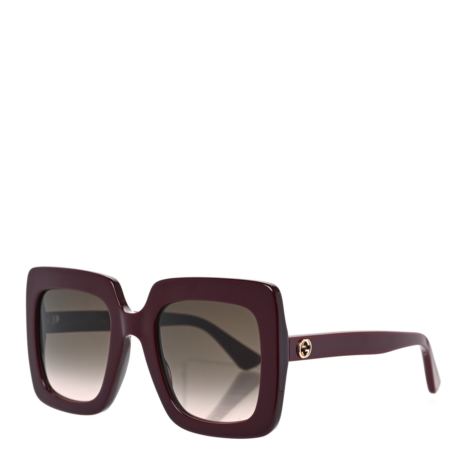 Gucci Acetate Oversize Sunglasses GG0328S Red 1 of 7