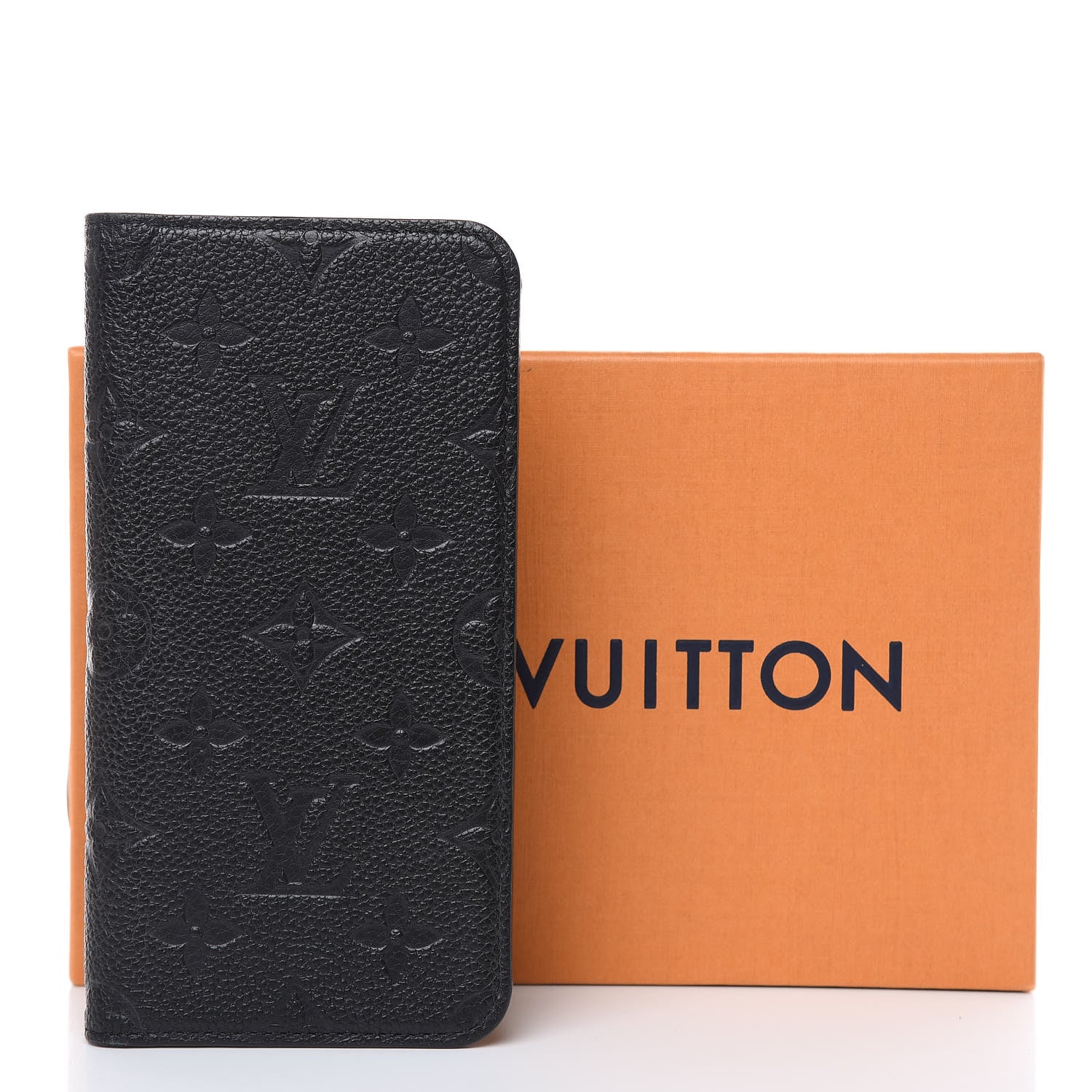 Louis Vuitton Empreinte iPhone X/XS Folio Case Black 8 of 9