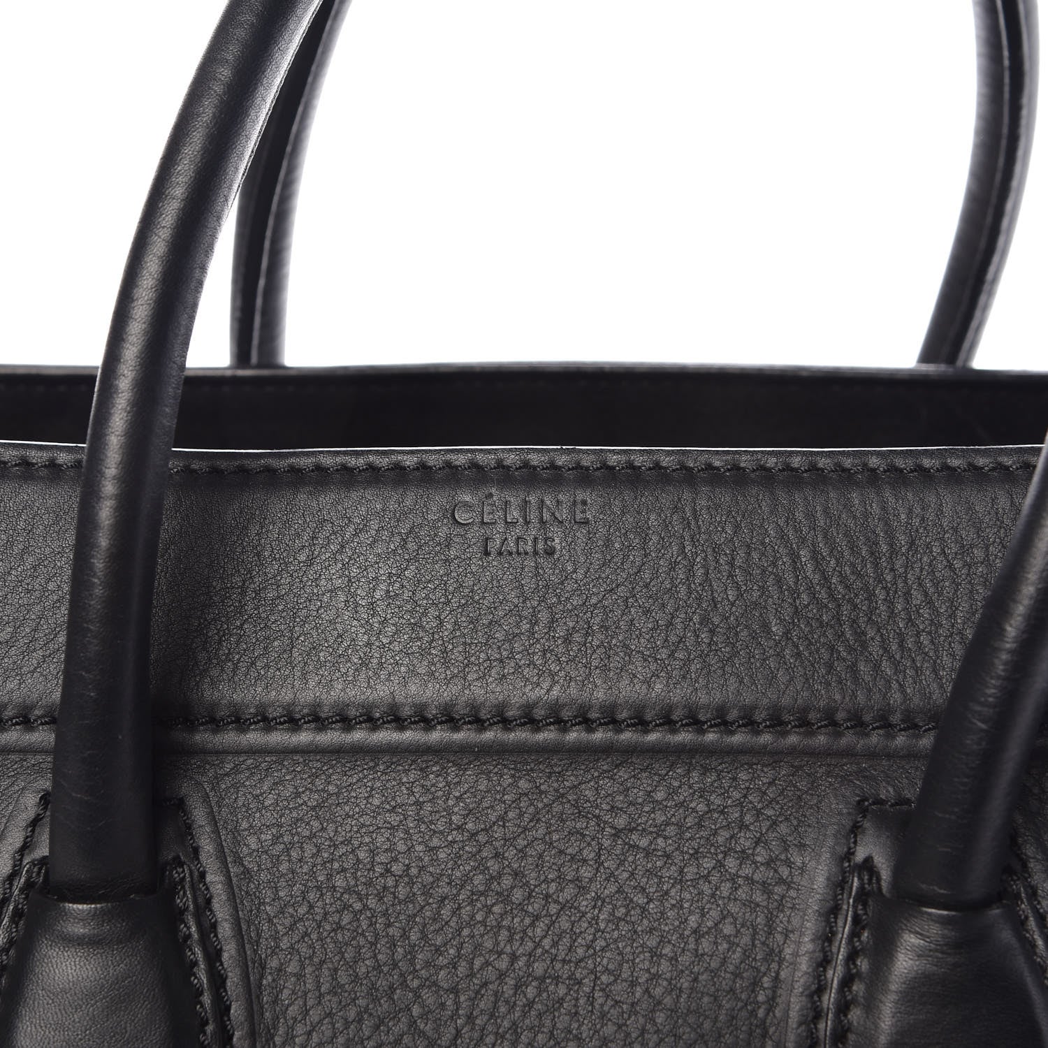 Celine Supple Calfskin Medium Phantom Luggage Black 6 of 22