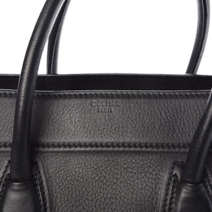 Celine Supple Calfskin Medium Phantom Luggage Black 6 of 22