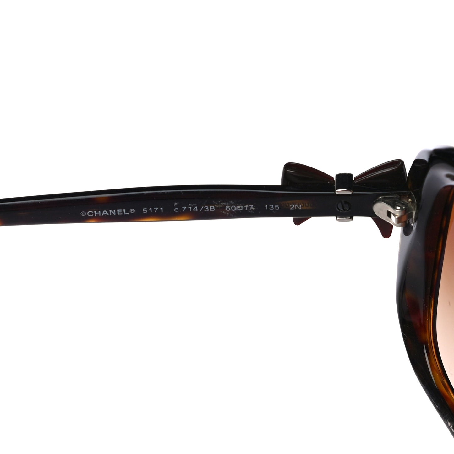 Acetate CC Bow Sunglasses 5171 Tortoise