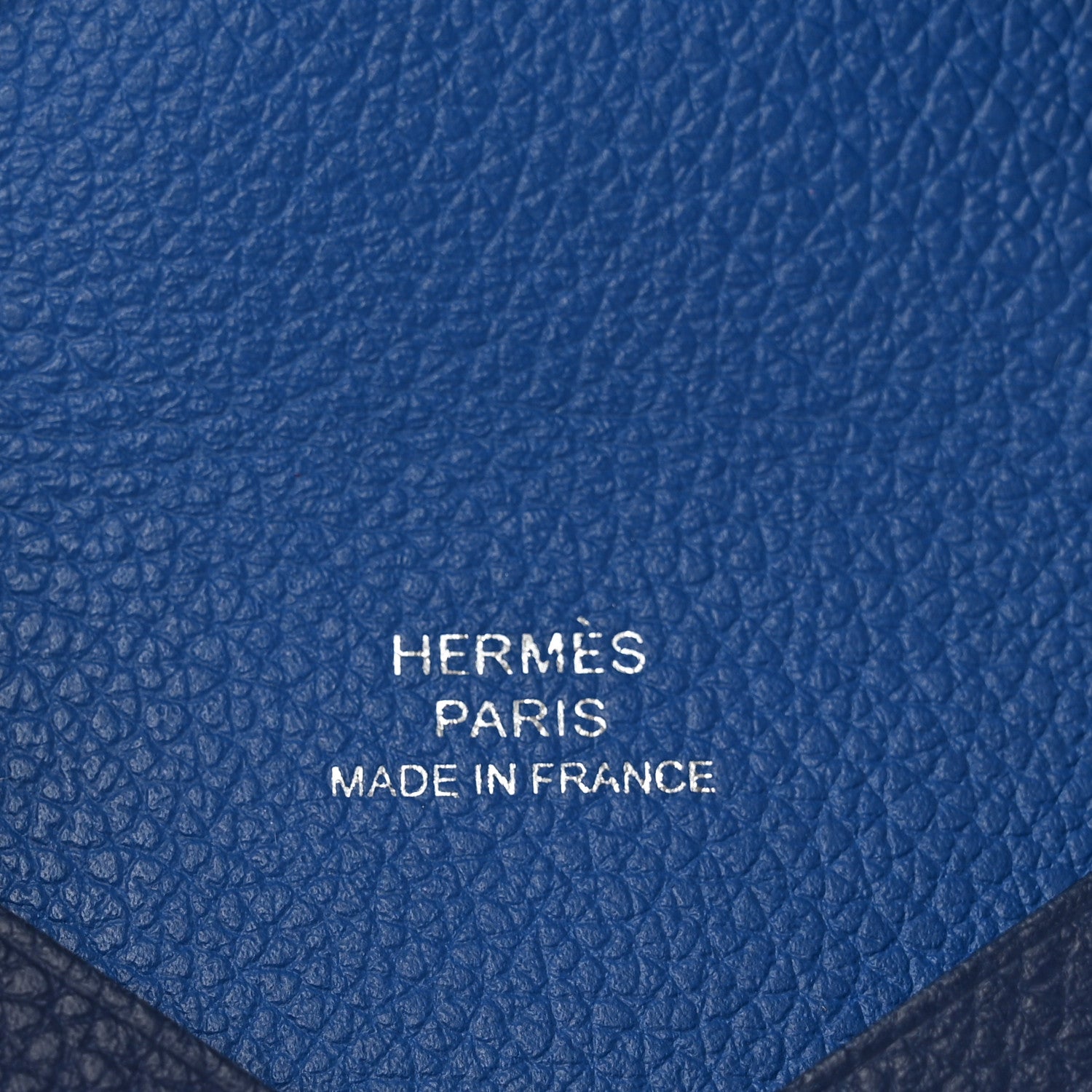 Hermes Evercolor Verso Calvi Card Case Bleu Saphir Bleu France 6 of 6