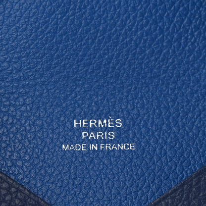 Hermes Evercolor Verso Calvi Card Case Bleu Saphir Bleu France 6 of 6