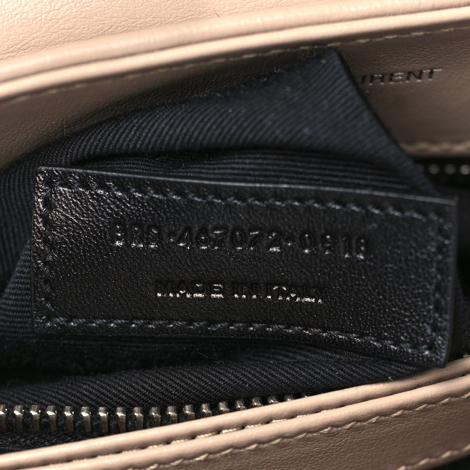 Saint Laurent Calfskin Y Quilted Monogram Toy Loulou Satchel Latte 6 of 9