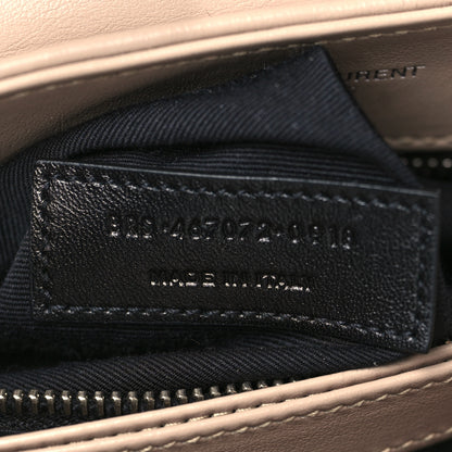 Saint Laurent Calfskin Y Quilted Monogram Toy Loulou Satchel Latte 6 of 9