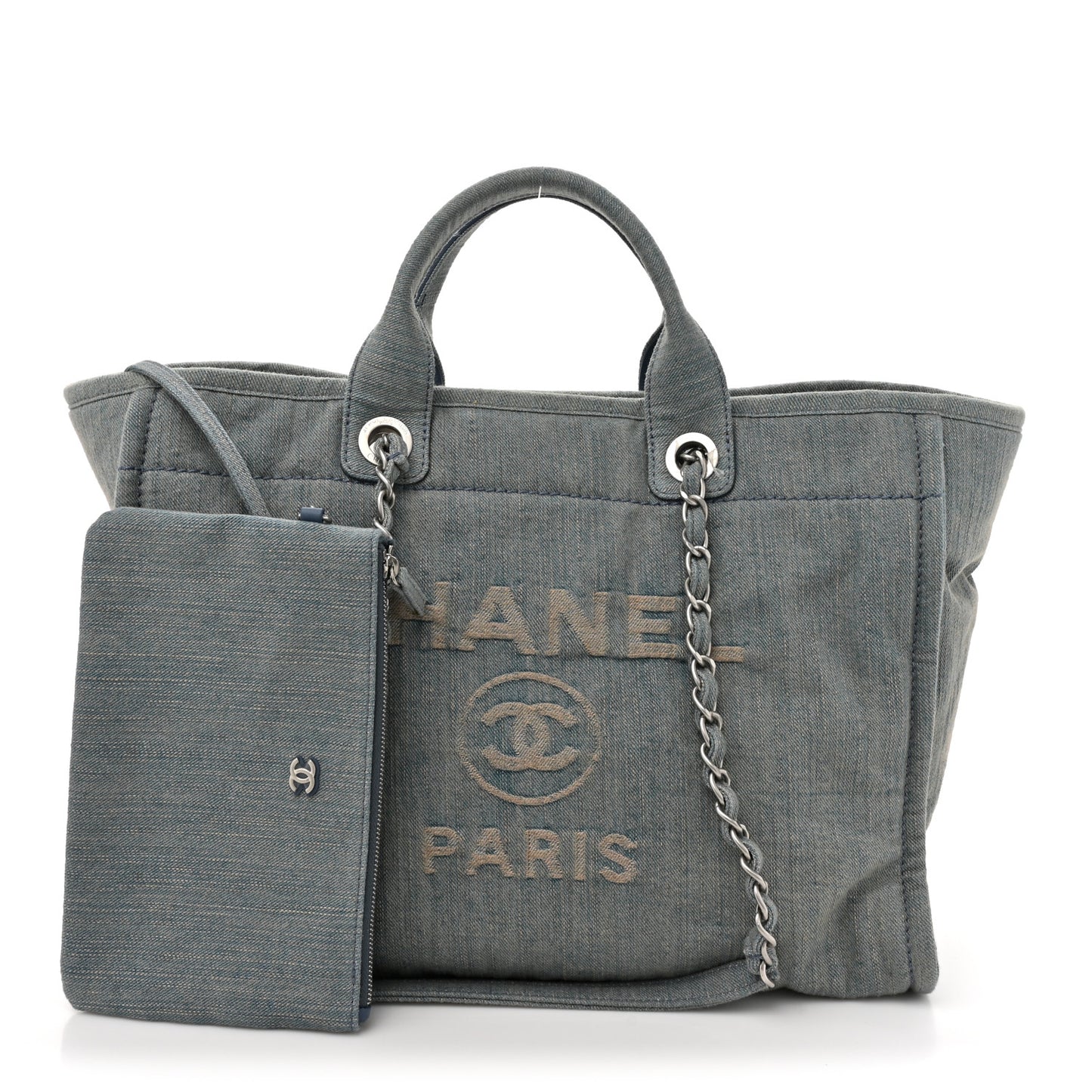 Denim Medium Deauville Tote Light Blue