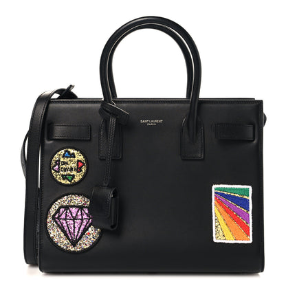 Saint Laurent Calfskin Patchwork Baby Sac De Jour Black Multi 1 of 11