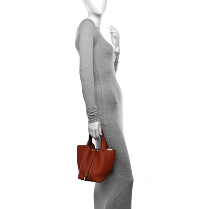 Hermes Taurillon Clemence Picotin Lock 18 PM Cuivre 2 of 10