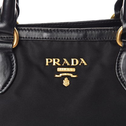 Prada Tessuto Nylon Soft Calf Tote Black 11 of 11