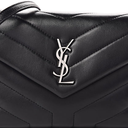 Saint Laurent Calfskin Y Quilted Monogram Toy Loulou Crossbody Bag Black 12 of 12