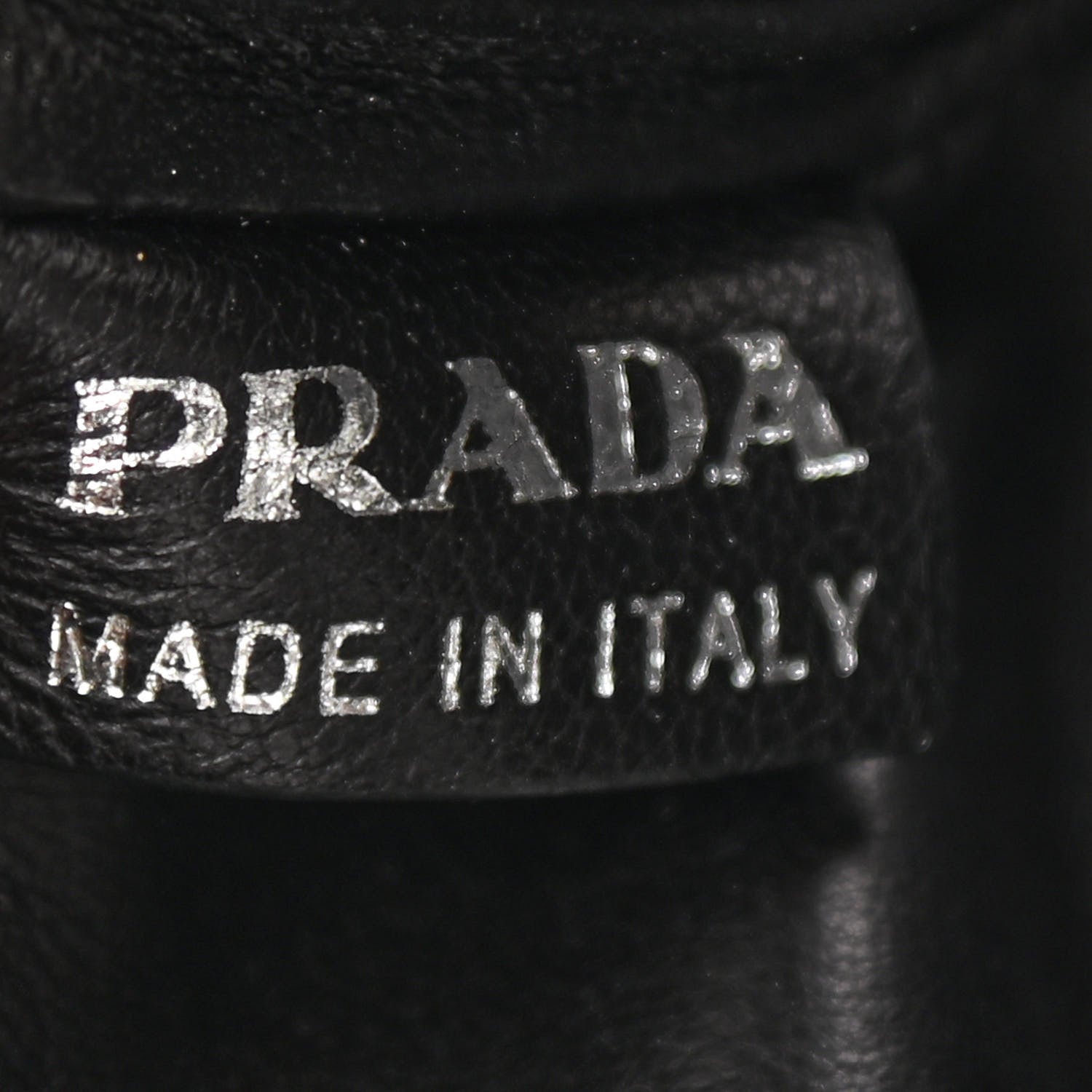 Prada Vitello Daino Grommet Chain Satchel Bag Black 11 of 17