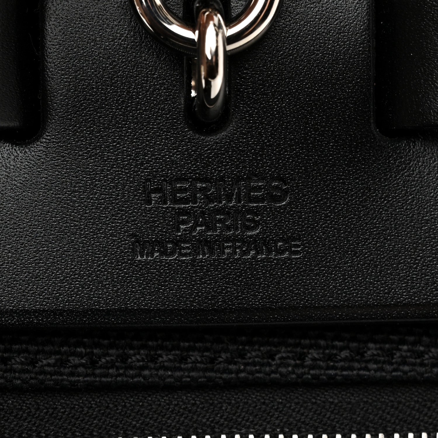 Hermes Military Toile Vache Hunter Herbag Zip PM 31 Black 7 of 11