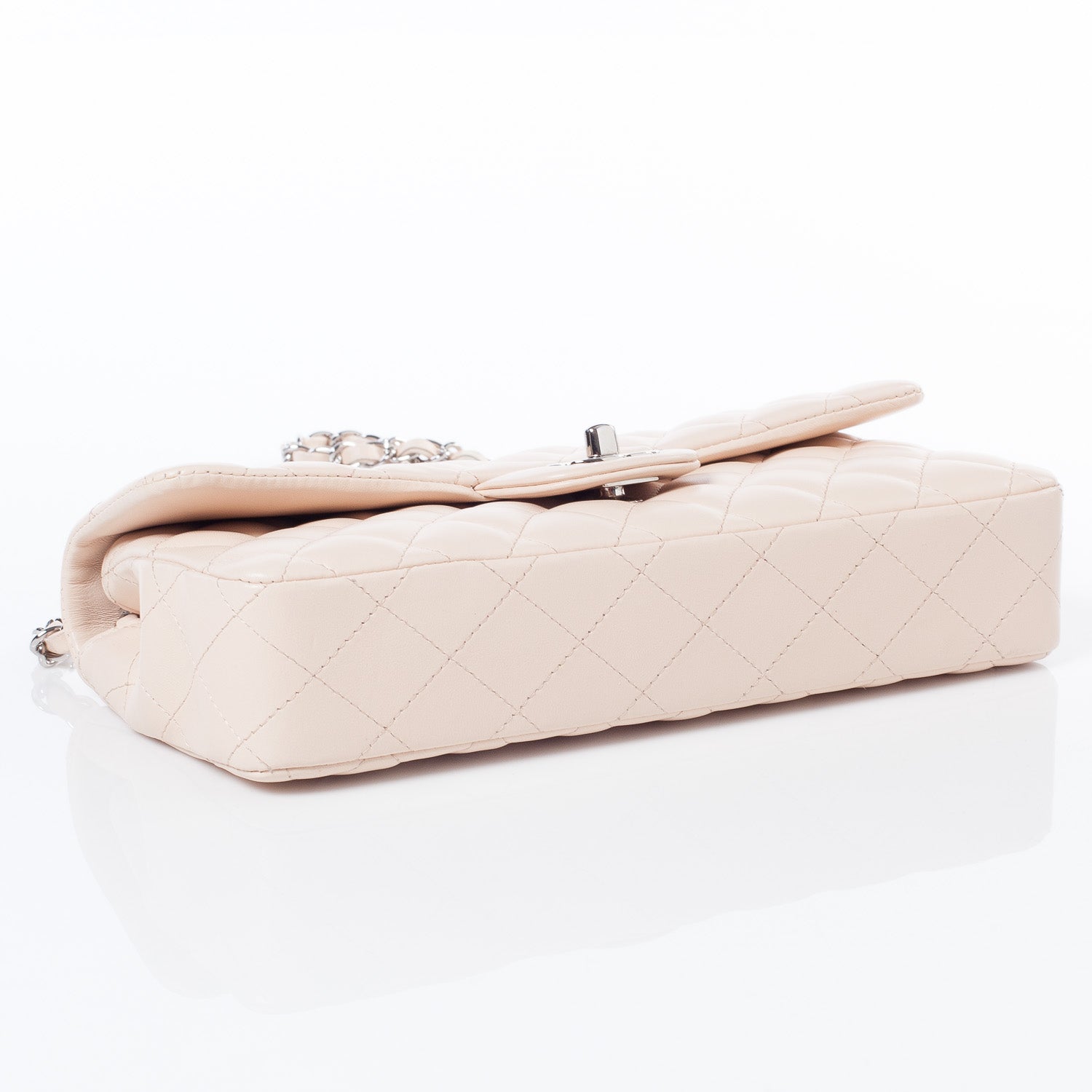 Chanel Lambskin East West Flap Beige Clair 5 of 11