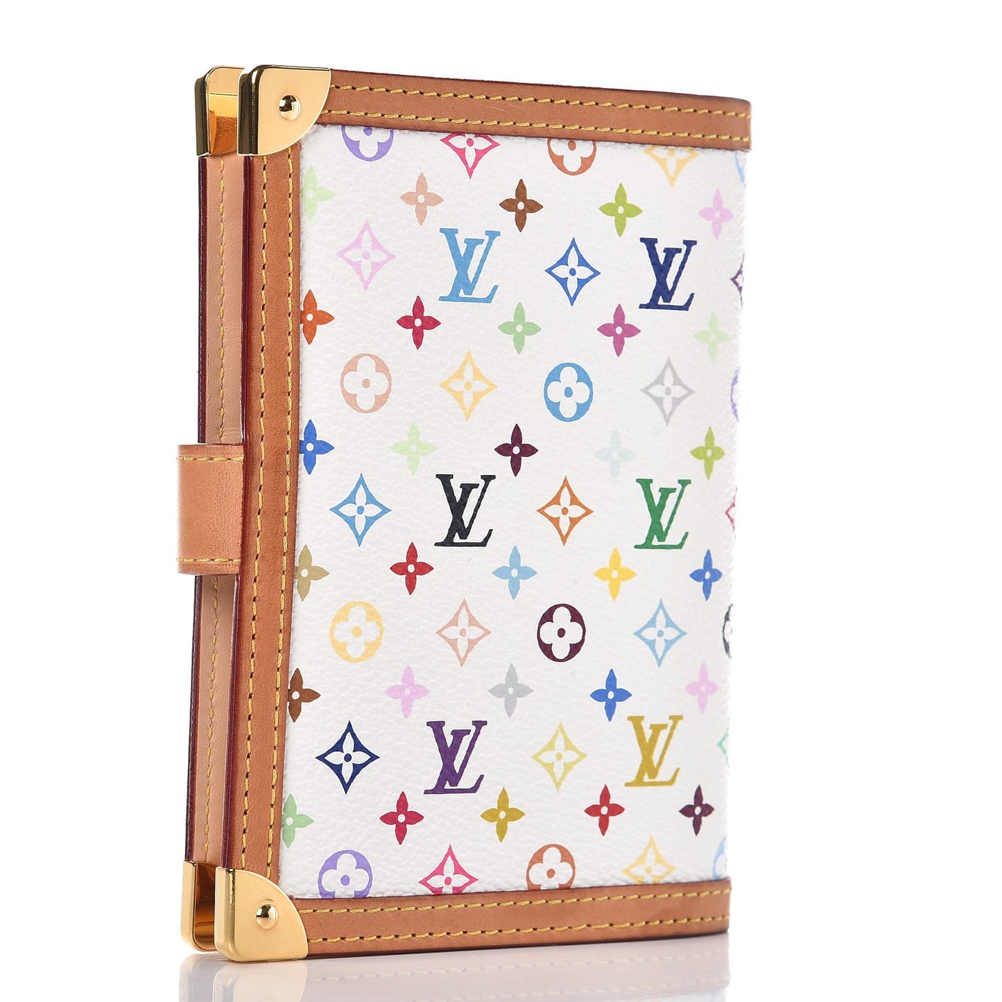 Monogram Multicolor Small Ring Agenda Cover White