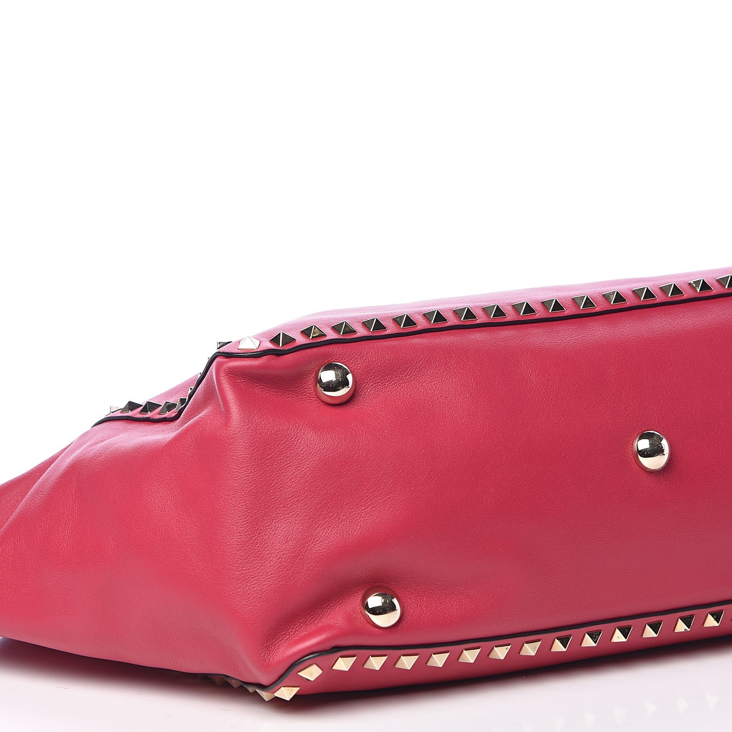 Vitello Medium Rockstud Tote Cyclamin